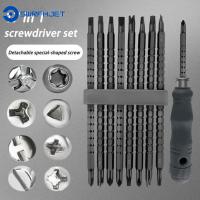 SWRFH Ic 17/13 In 1ชุดเครื่องมือไขควง Telescopic สองวงล้อหัวไขควง Torx ฟิลลิปส์เจาะช่องบิตไขควงไขควงสามเหลี่ยมไขควง