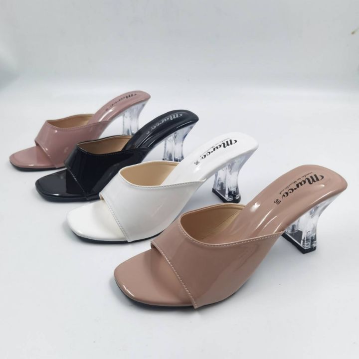 แบรนด์-marco-รุ่น-bb1010-รองเท้าส้นสูงผู้หญิง-รองเท้าส้นแก้ว-หนัง-pu-นิ่ม-งานไทย-สินค้าขายดีประจำร้าน