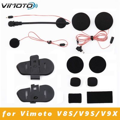 Vimoto หมวกกันน็อค V8S/V9S/V9X ของแท้อุปกรณ์เสริมชุดไมโครโฟนฐานชุดหูฟังที่รองรับบลูทูธ