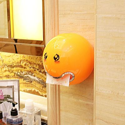 Funny Tissue Box Toilet Paper Holder Self adhesive Wall Mount Roll Paper Organizer Kitchen Napkin Container Bathroom Decor