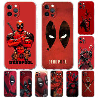 Deadpool Marvel Dead Pool Funda for iPhone 13 12 Min 14 11 Pro Max Case 7 XR X 8 6 6S Plus SE 2020 Transparent Soft Phone Cover  Screen Protectors