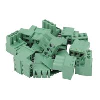 50Pcs 5.08mm Pitch 3Pin Plug-in Screw PCB Terminal Block Connector Right Angle