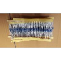 0000873 Resistor 220 Ohm 1/4 W ตัวต้านทาน 220โอห์ม 1/4 วัตต์ Metal film 1% จำนวน 50 ชิ้น