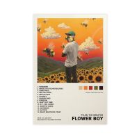 ZXETY Tyler โปสเตอร์ดอกไม้เด็กชายหน้าปกอัลบั้มโปสเตอร์ผ้าใบพิมพ์โปสเตอร์ Unframe:12X18นิ้ว (30X45ซม.)
