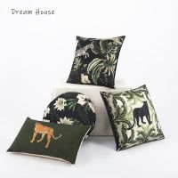 [Dudu home furnishing] ฝาครอบเบาะแบบนอร์ดิกกำมะหยี่ขนยาวสำหรับตกแต่งปลอกหมอนลายเสือดาวปลอกหมอนโซฟาสไตล์วินเทจปลอกเบาะรองนั่ง