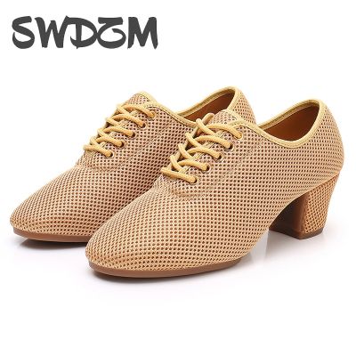 hot【DT】 SWDZM Shoes Ballroom Latin Tango Boy Sneaker Jazz heeled 3.5/5cm