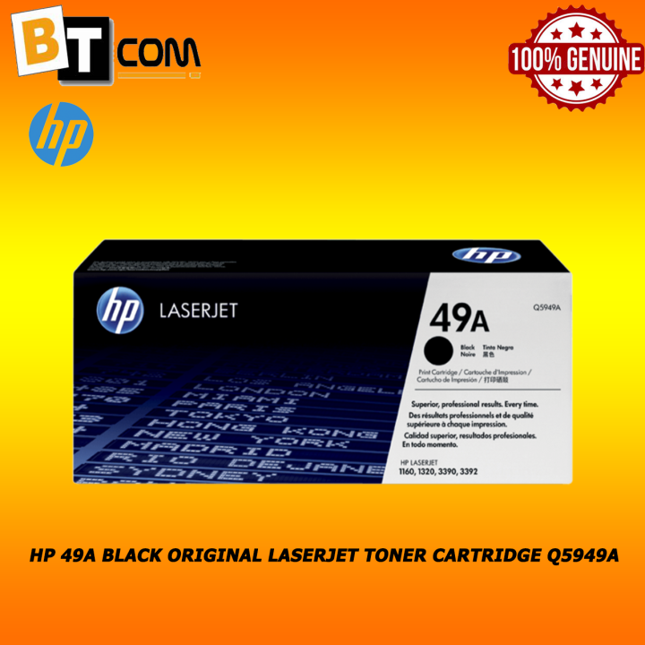 Hp 49a Black Original Laserjet Toner Cartridge Q5949a Lazada