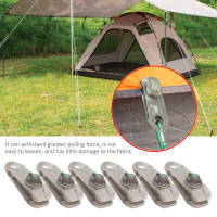 6x Tarp Clips Clamps Heavy Duty Lock Grip Tent Fasteners Clips สำหรับกันสาดกันสาด