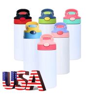 30Pack USA Warehouse 12Oz Stainless Steel Flip Top Kids Sublimation Water Bottle For Kids School