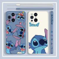 【New】 Stitch The Baby Disney สำหรับ OPPO Reno 7 6 SE Z ค้นหา X5 X3 X2 Neo Lite Pro Liquid ซ้ายเชือกซิลิโคนนุ่มเคสโทรศัพท์