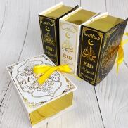 FGGC 10 cái EID mubarak Sô cô la Hình sách Hồi giáo hồi giáo Hộp Kẹo Đồ