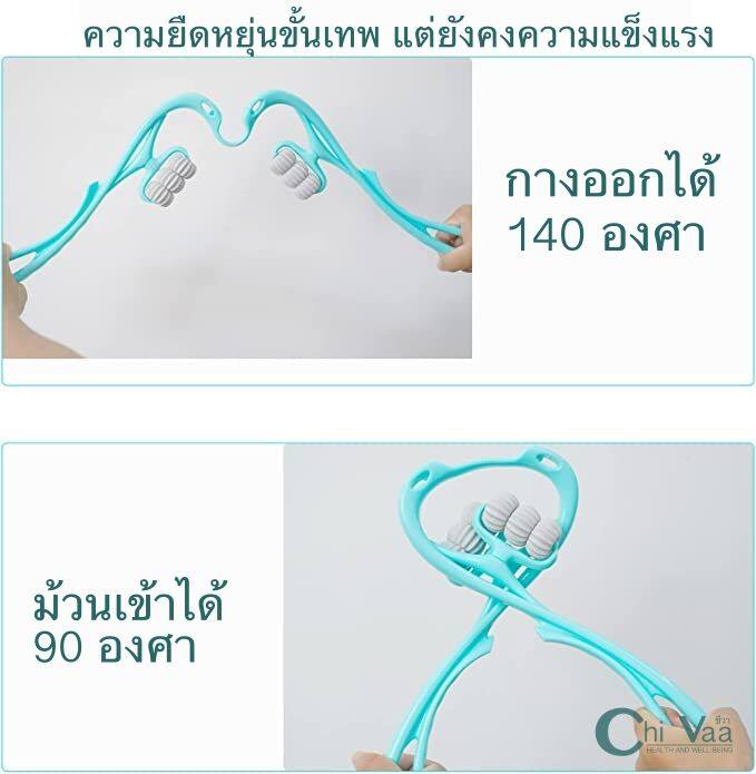 พร้อมส่ง-ที่นวดคอ-ไม้นวดคอ-6ล้อแก้เครียด-บอกลาออฟฟิสซินโดรม-ปวดคอ-ปวดหัว-ตึงท้ายทอย-ไม้นวดคอ-กดจุดแก้เมื่อยคอ-ไม้นวดคอแก้ปวดเมื่อย-เค