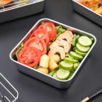 Square Stainless Steel BBQ Tray With Removable Cooling Rack Set Roasting Tray Baking Tray Plate Grill Cookie Bread Pan Barbecue