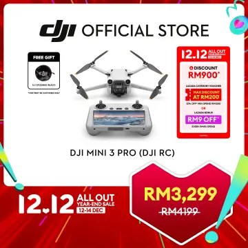 DJI Mini 3 Pro (DJI RC) – Lightweight and Foldable Camera Drone with  4K/60fps Video, 48MP Photo, 34-min Flight Time, Tri-Directional Obstacle  Sensing