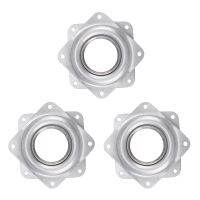 3X Lazy Ball Bearing Metal Swivel Plate - 72 x 72 x 9 mm