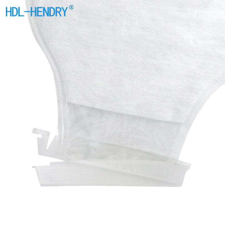 hendry-10ชิ้น15-60มม-ตัดขนาดปกสีเบจระบบชิ้นเดียวถุงออสโตมี-kantong-kolostomi-ถุงออสโตมีกระเป๋า-ostomy-stoma-พร้อมคลิป3ปลาย