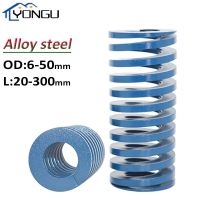 Light load Die Mold Spring Alloy Steel Blue Compression Springs TL Outer Dia 6 8 10 12 14 16 18 20 22 25-50mm Length 20-300mm Nails Screws Fasteners