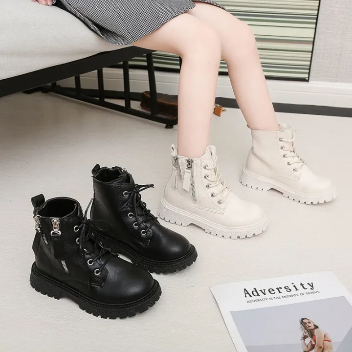 kroean kids boots zip Ankle boots for kids girls size2125 Lazada PH