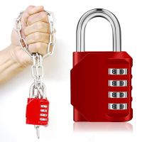 【YF】 New Combination Lock 4 Digit Anti Rust Padlock Set Weatherproof Gate Outdoor Storage