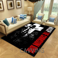 W.A.S.P Rock 3D Printed Carpets Soft Flannel Rugs Anti-slip Large Rug Carpet Home Decoration for Living Room Bedroom C02