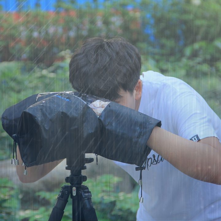 กันน้ำกันน้ำกล้องฝนปกม่านบังแดดป้องกันกรณีเสื้อสำหรับกล้อง-dslr-canon-nikon-pentax