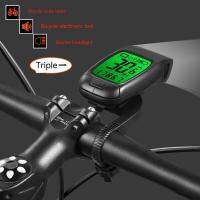 HOT★ไฟจักรยาน3IN1แบบไร้สายลำโพงคอมพิวเตอร์แบบ USB รวมมาตรวัดความเร็วจักรยาน MTB อุปกรณ์ติดจักรยานหลอดไฟจักรยาน LED เครื่องวัดระยะทางจักรยาน