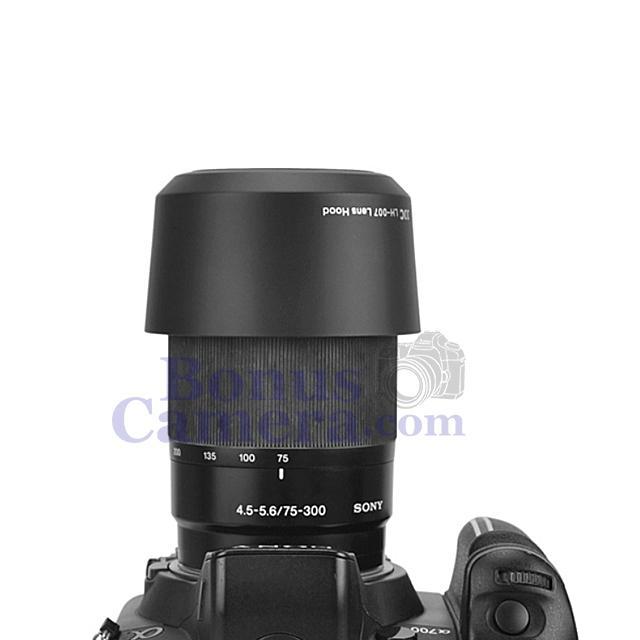 lh-007-ฮู้ดสำหรับเลนส์โซนี่-100mm-f-2-8-macro-sal100m28-และ-75-300-f-4-5-5-6-sal75300-ใช้แทน-sony-alc-sh0007-lens-hood