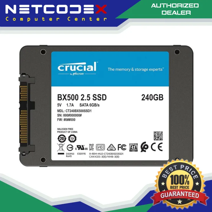 Crucial BX200 240GB SATA 2.5 Inch Internal Solid State Drive CT240BX  人気新品新作 家電