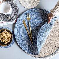 Hot Pad Round Woven Placemats Crochet Doily Heat Kitchen Anti-Skid Table Mat Stand for Mugs