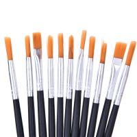 6-12 pcs Painting Brush Set Nylon Hair Watercolor Gouache Acrylic Oil Painting Brushes Drawing Art Supply Children 39;s Day gifts