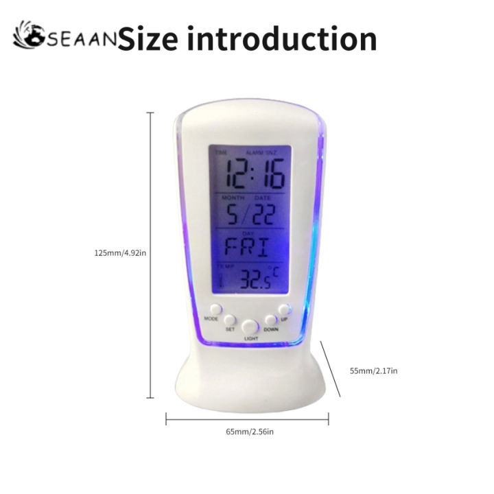 มัลติฟังก์ชั่ปฏิทิน-thermograph-นาฬิกาปลุกดิจิตอลที่มีแสงสีฟ้ากลับปฏิทินอิเล็กทรอนิกส์-thermograph-นาฬิกา-led-ที่มีเวลา