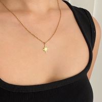 ✲RINDA.STUDIO - Shiny star necklace (stainless steel) (สร้อยคอ)❁