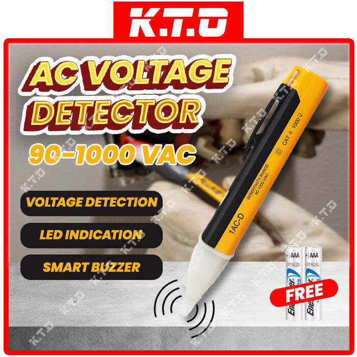 AC Voltage Tester Pen With Led Light Non Contact 90 1000V AC Type