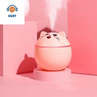 EGRT น่ารัก มินิ USB หอพักนักเรียน ของใช้ในครัวเรือน Mist Maker 300ML สเปรย์ให้ความชุ่มชื้น เครื่องฟอกอากาศ Aroma Diffuser เครื่องทำความชื้น