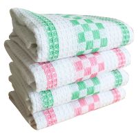 4Pcs/set 30x30cm 100% Cotton Square Napkin Kitchen Absorbent Dish Towel Non-Stick Oil Wipes Scouring Pad Dish Cloth  Towels