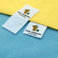 Custom Sewing label, Handmade Tags, Custom kids Name Labels,Cotton Ribbon labels, Logo Labels(FR131)