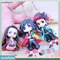 HOT!!!♛✻ pdh711 [Figure Toy]Anime Demon Slayer Model Figure Keychain Hanging Toy School Bag Pendant Gift