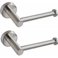 2X Toilet Tissue Paper Roll Holder Stainless Steel Wall Mount For Bathroom Kitchen Toilet Roll Holders