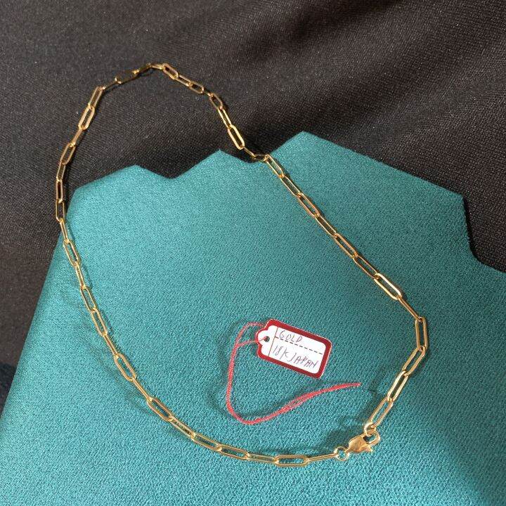 Ongpin Mnl Gold Necklace Pawnable 10k US Gold, Paper Clip Necklace For