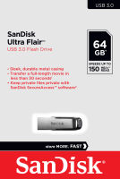 (พร้อมส่ง) Sandisk Flash Drives 64GB Ultra Flair USB 3.0 แฟลชไดร์ฟ ประกันศูนย์ไทย 5 ปี รุ่น SDCZ73_064G_G46 by MP2002