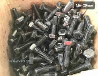 สกรูมิลดำเบอร์ 10# M6x20mm (ราคายกกล่องจำนวน 200 ตัว) M6x20mm P1.0 AF10 เกรดแข็ง 8.8 น็อตหัวประแจเบอร์ 10 แข็งแรงได้มาตรฐาน