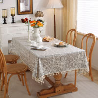 Waterproof and oil-proof tablecloth fabric polyester cotton retro table tapete rectangular tablecloth household rectangular tablecloth coffee tea table tablecloth