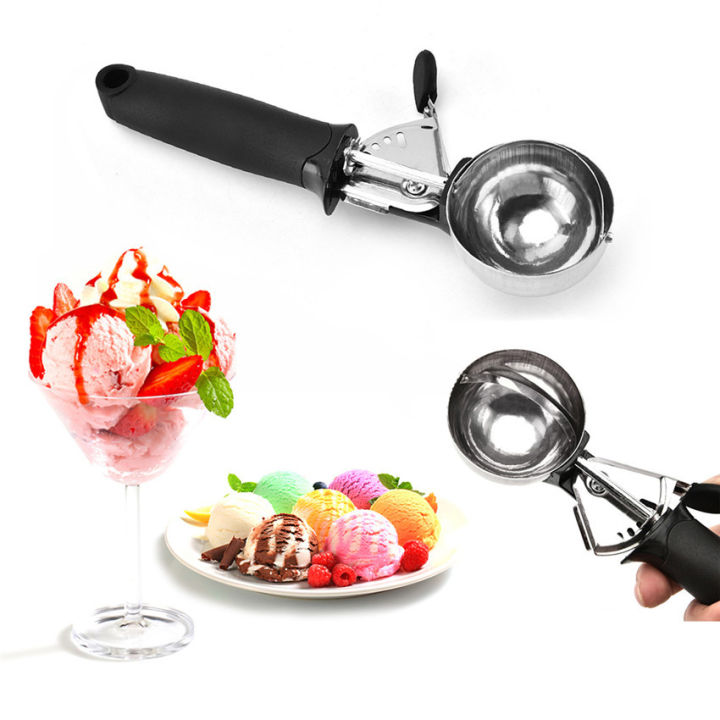 ที่ตักไอศครีมแบบสปริง-ที่ตักไอศครีม-ice-cream-scoop-stainless-steel-ที่ตักไอศครีม-สแตนเลส-ที่ตักไอศกรีมเหล็กสแตนเลสช้อน-ช้อนตัก-ช้อนตักไอศครีม