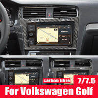 สำหรับ Volkswagen Golf 7 7.5คาร์บอนไฟเบอร์ภายใน Central Control แผงนำทางสติกเกอร์ตกแต่งดัดแปลง Accessories