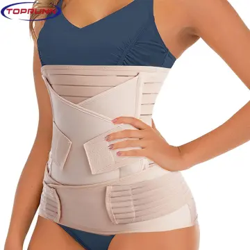 Postpartum Belt Shapewear Corset 3 in 1 Girdle Post Belly Belt After Birth  Belly Band Postpartum Support C-Section Recovery Belt 4 Sizes