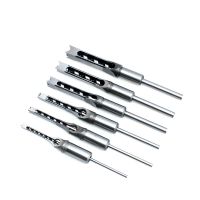 Woodworking Square Hole Drill Angle Chisel Square Tapper Carpenters Tools HSS Twist Drill Auger Mortising Chisel Drill Set