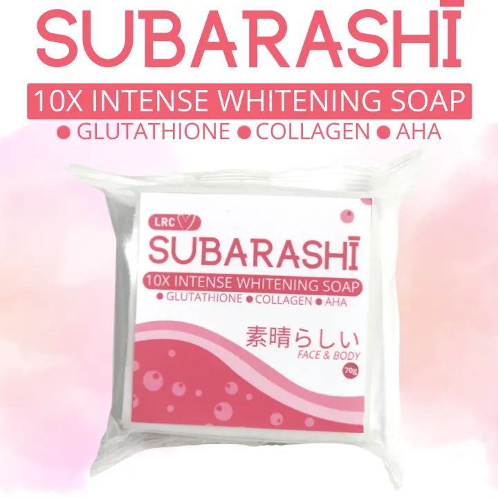 SUBARASHI SOAP 10x Intense Whitening Soap Safe for Kids, Pregnant
