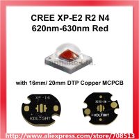 【♕】 Correct Engineering Service Limited ตัวจ่ายแสง LED สีแดง Cree XP-E2 R2 N4 620nm พร้อมทองแดง16มม./20มม. (1ชิ้น)