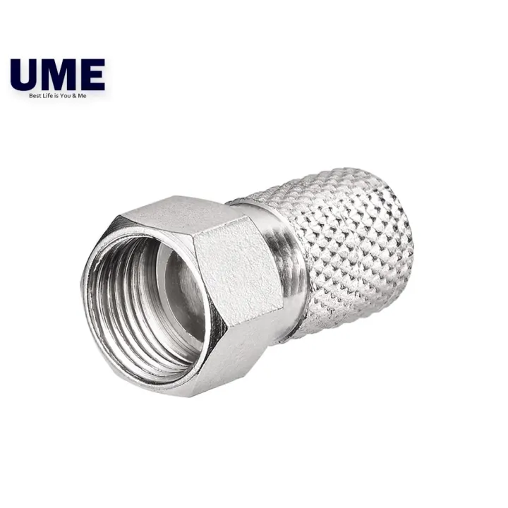 UME RCA FConnector Twist On Coax Cable Connector RG6 Metric Coaxial