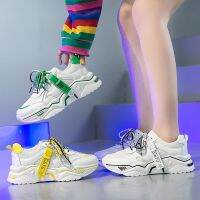 ✠﹊Torre Korean Version Shoes Female Ins Sneakers Students Original SuFeng 2021 New Breathable Inligence Fume Thick White Shoes For Women